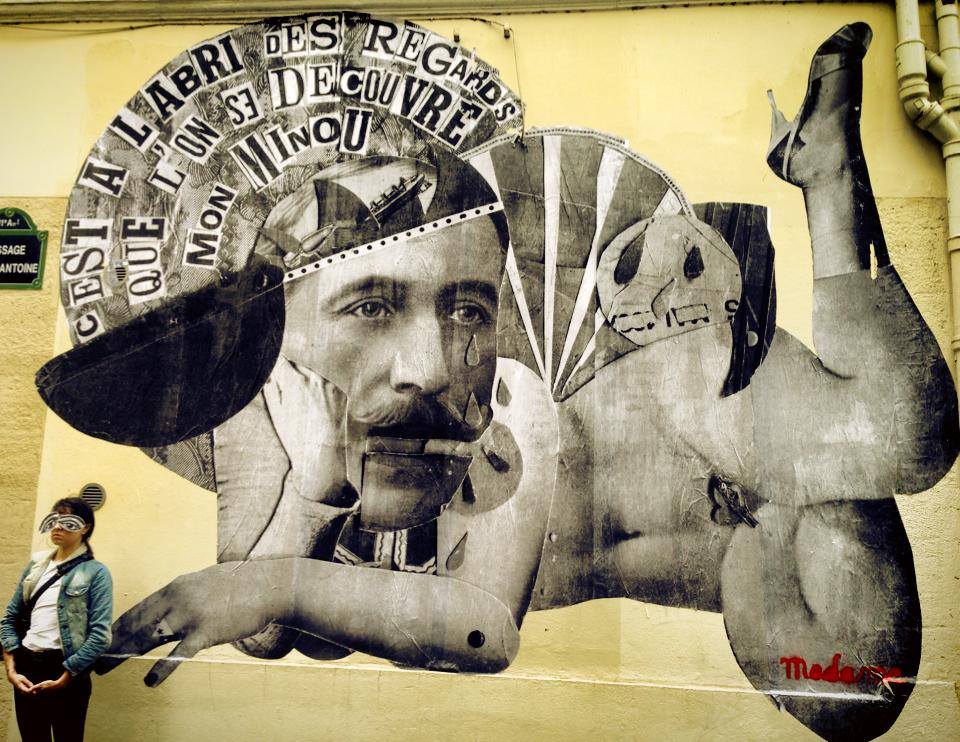 Madame streetart Paris, France, 2016