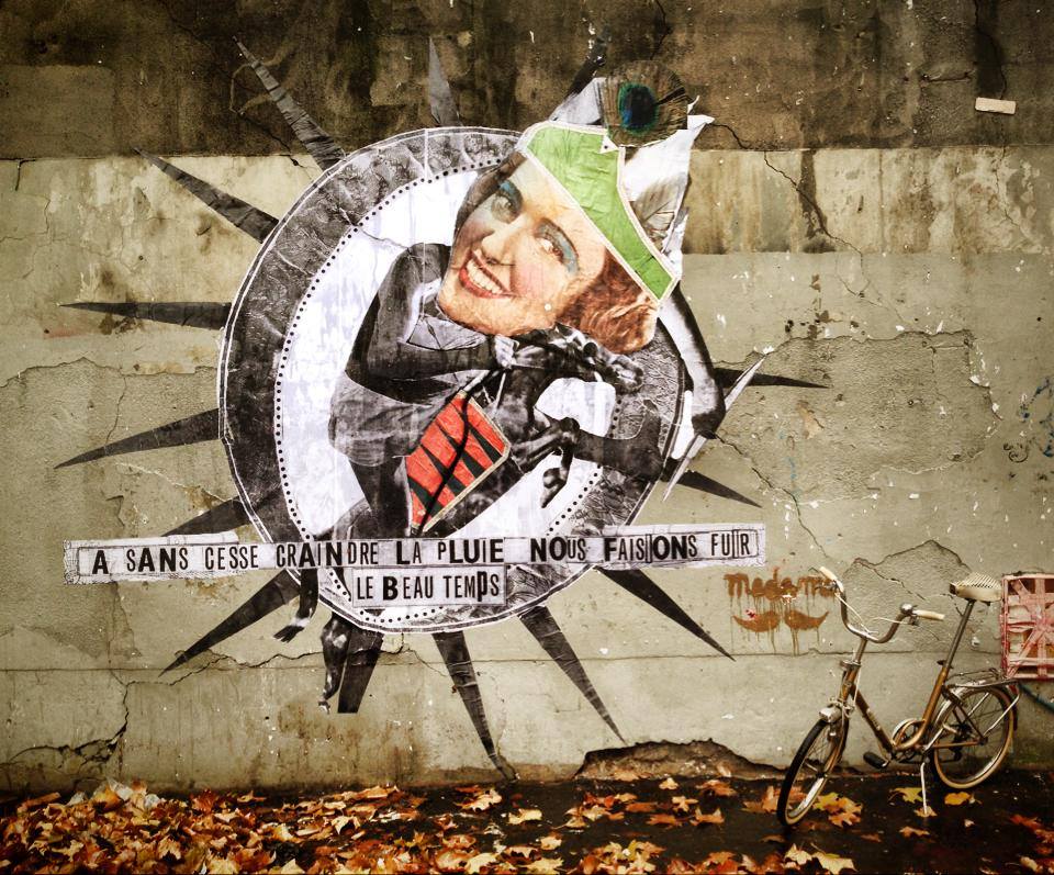 Madame streetart Paris, France, 2016