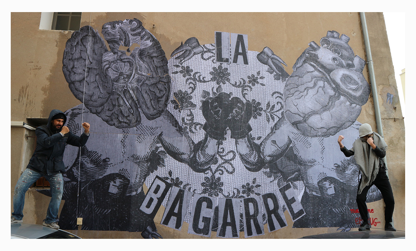 Madame streetart Sete, France, Novembre 2017