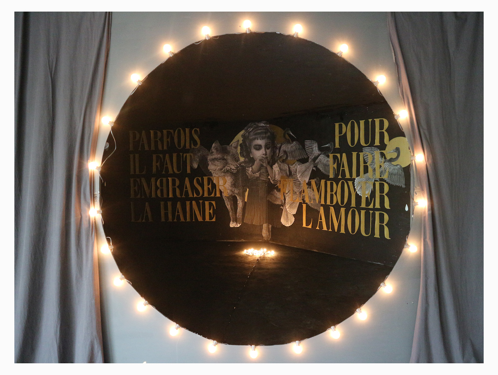 Madame streetart Paris, France, Avril 2018.