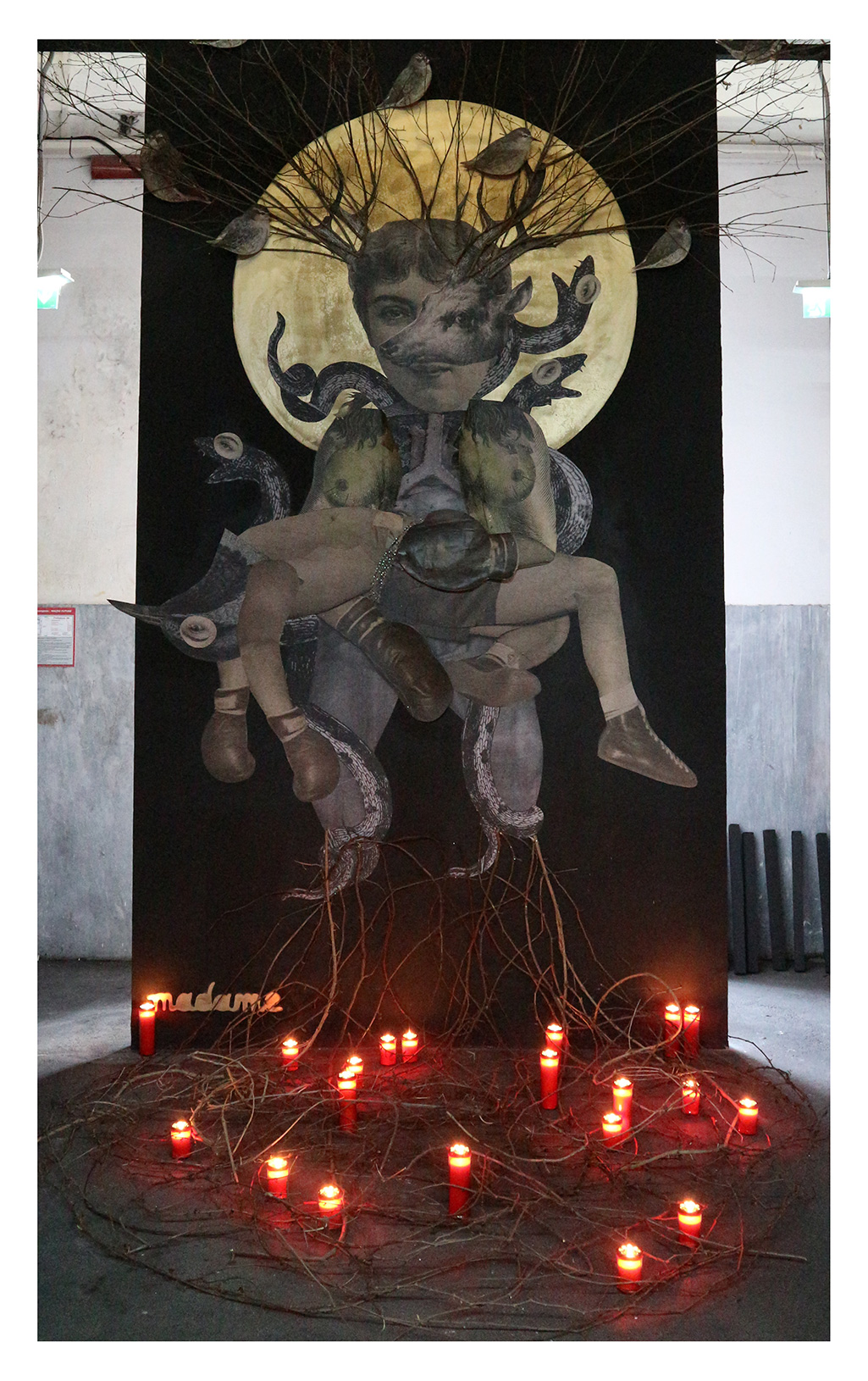 Madame streetart Rome, Italie, Mars 2018.