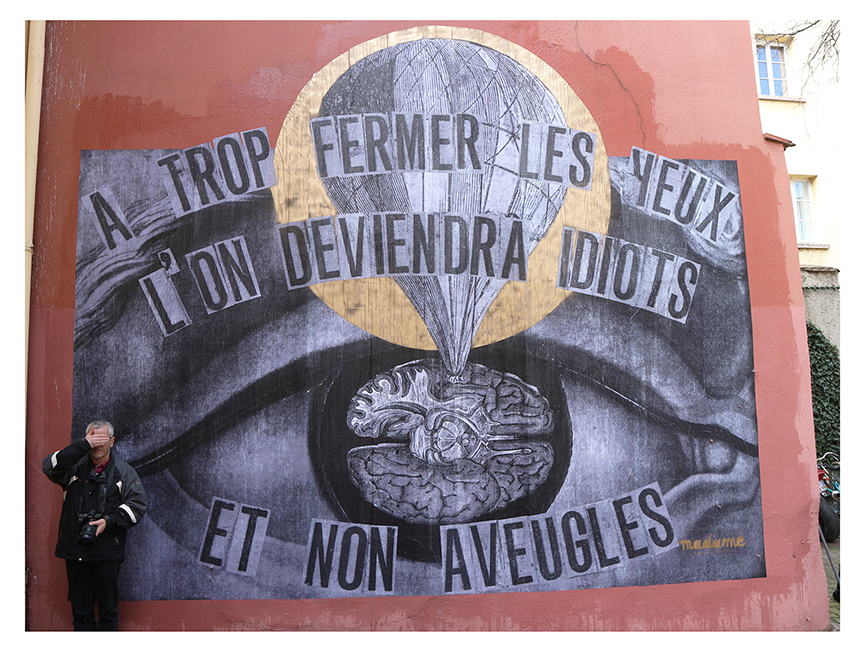 Madame streetart Strasbourg, France, Mars 2018.