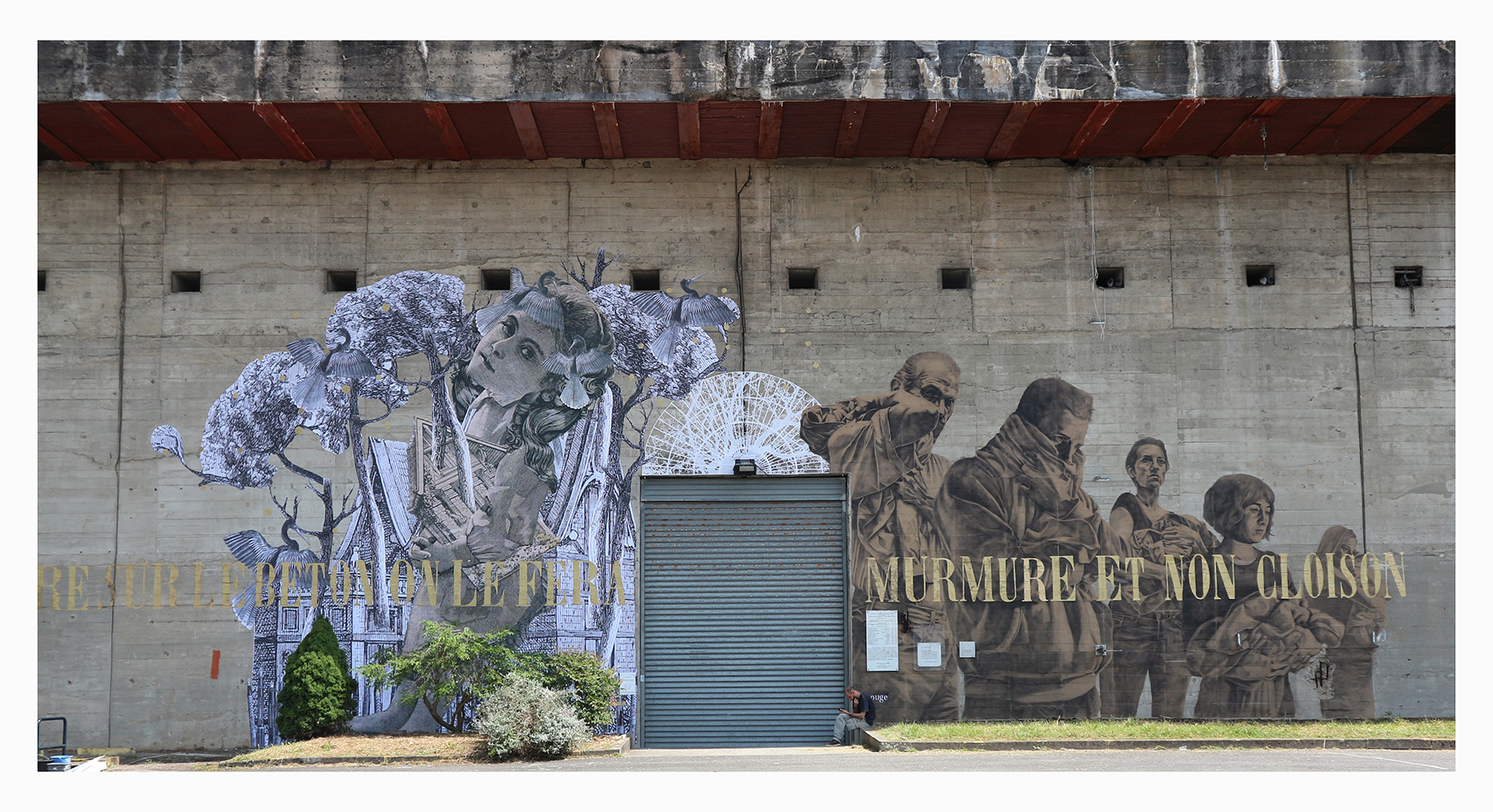 Madame streetart Bordeaux, France, Juin 2018.