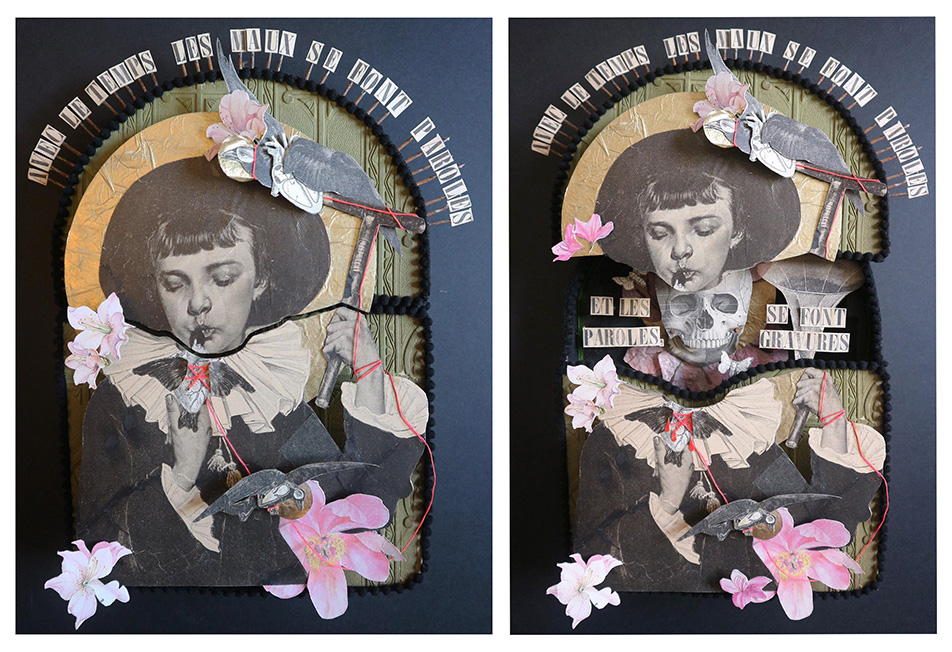 Madame streetart Paris, France, Fevrier 2018