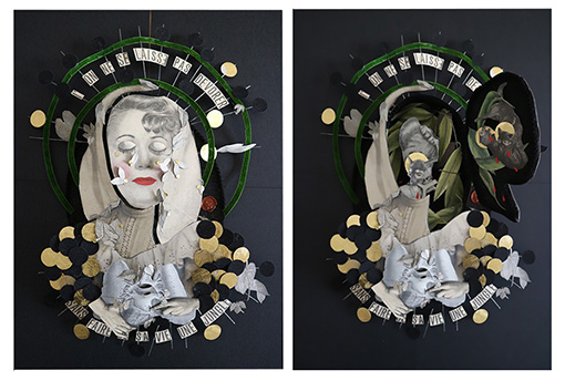 Madame streetart Paris, France, Mars 2018