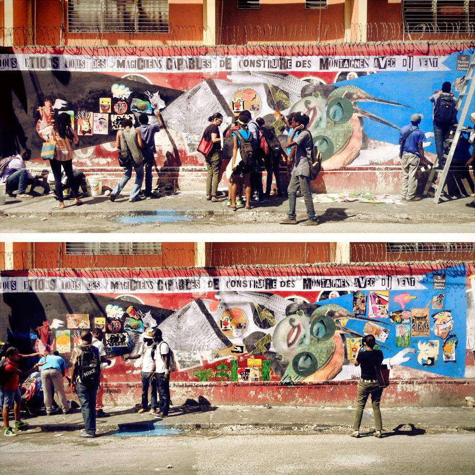 Madame streetart Port de Prince, Haiti, 2016