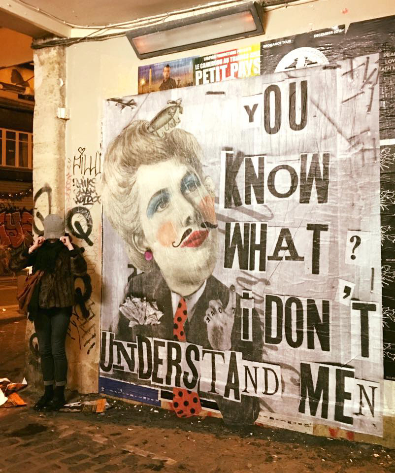 Madame streetart Paris 10e, France, 2016