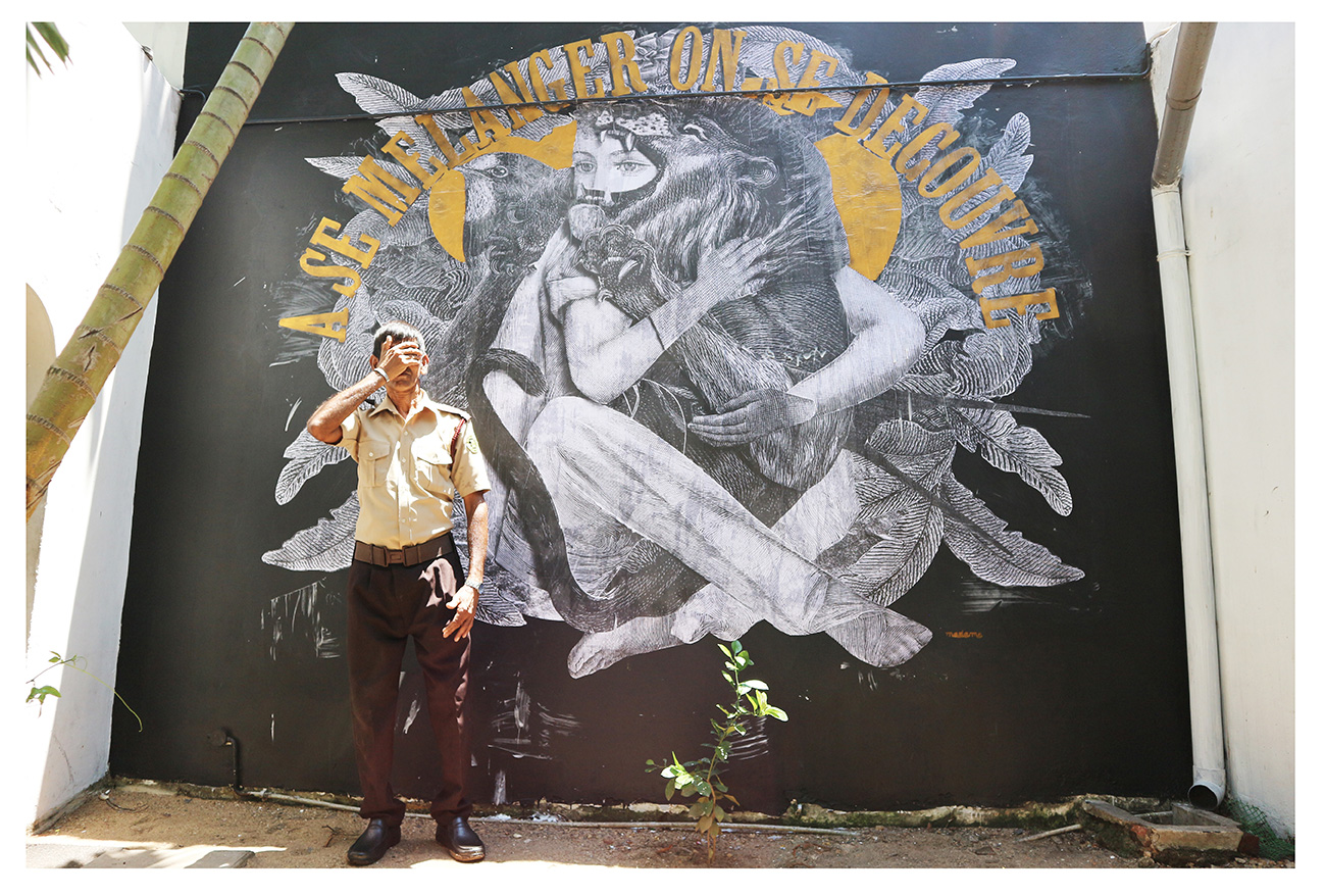 Madame streetart Colombo, Sri Lanka, 2019