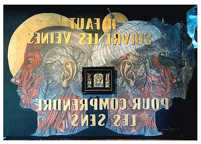 Madame streetart Paris, France, 2019