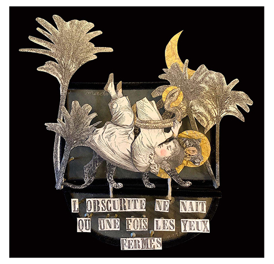 Madame streetart Paris, France, 2019