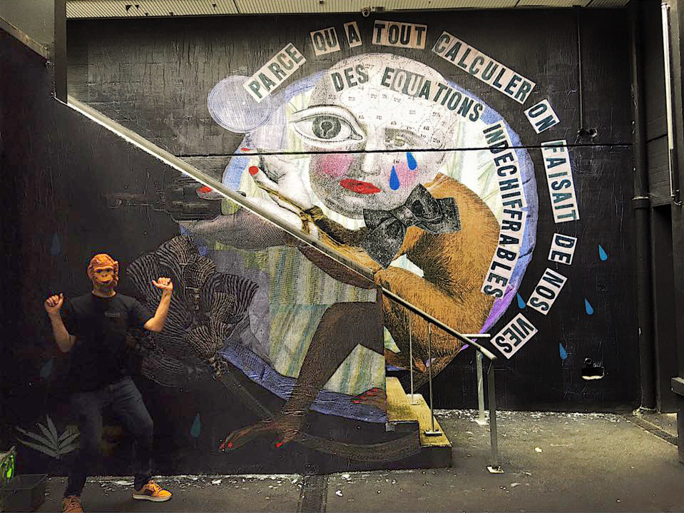 Madame streetart Paris, France, 2016