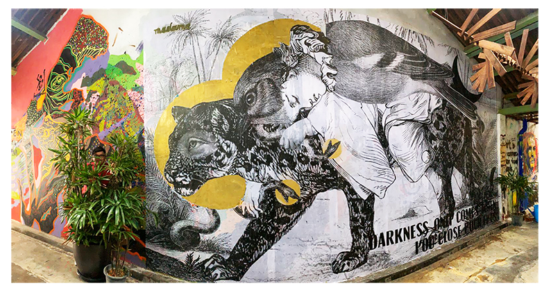 Madame streetart George Town (Penang), Malaisie, Novembre 2019