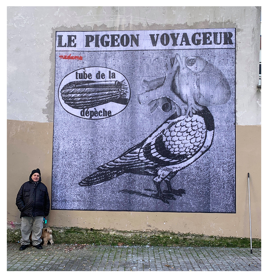 Madame streetart Paris, France, 2020