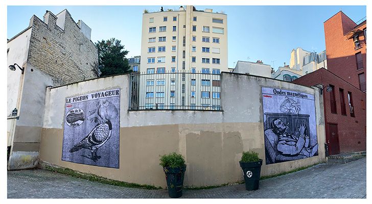 Madame streetart Paris, France, 2020