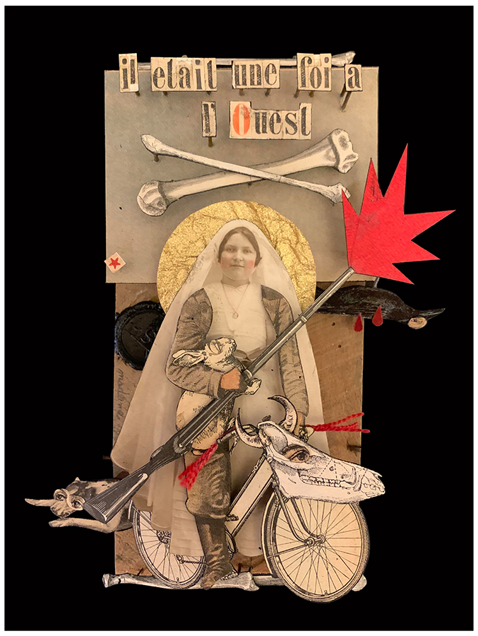 Madame streetart Paris, France, 2020