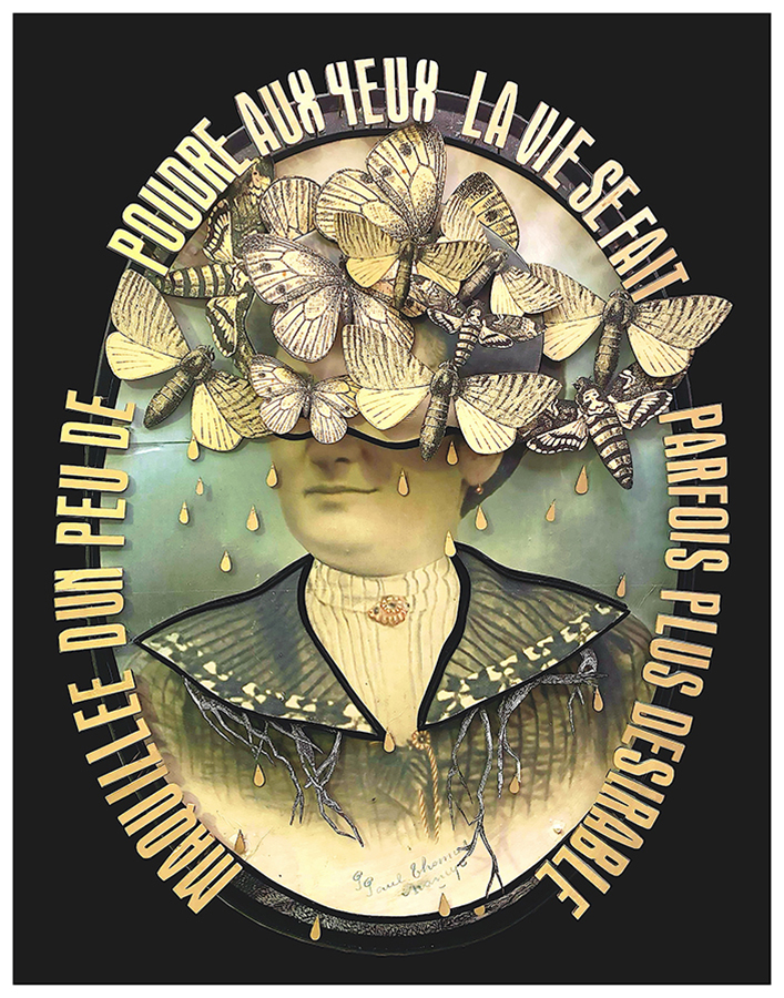 Madame streetart Paris, France, 2021