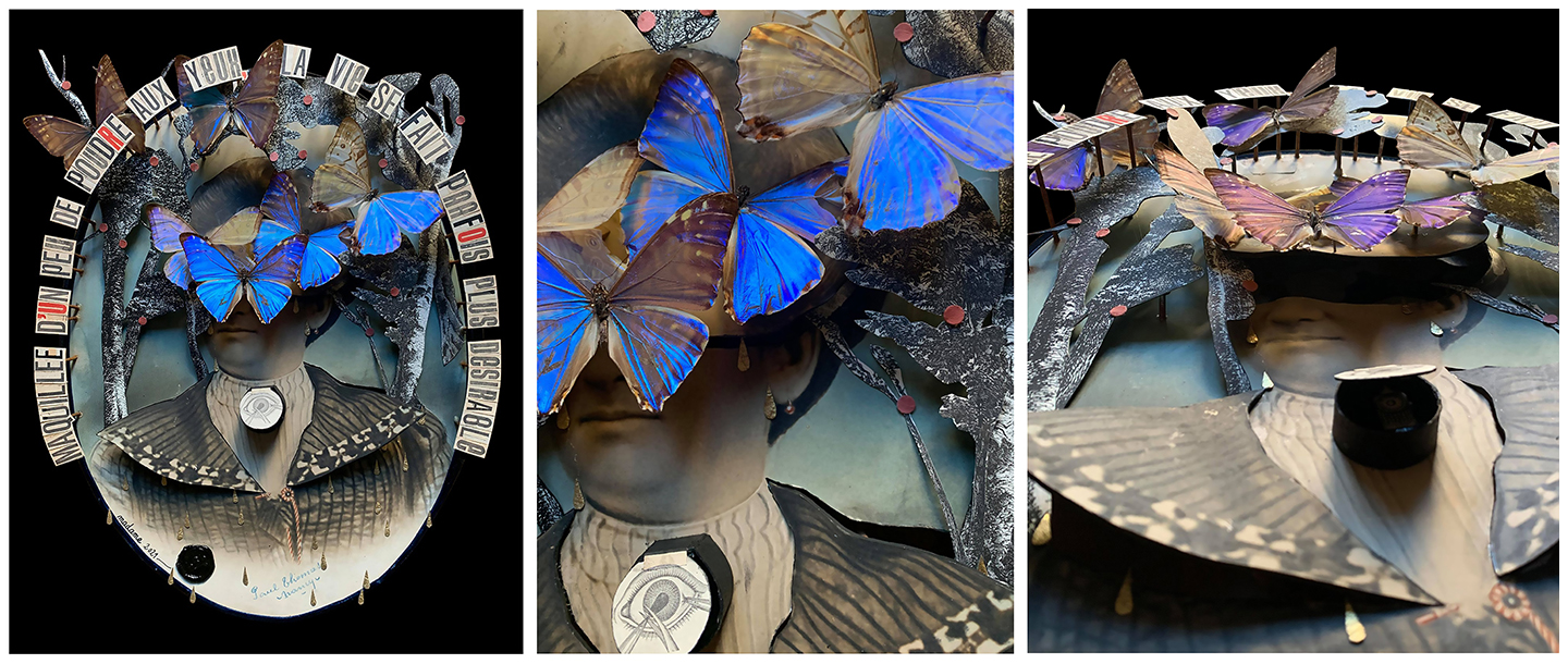 Madame streetart Paris, France, 2021