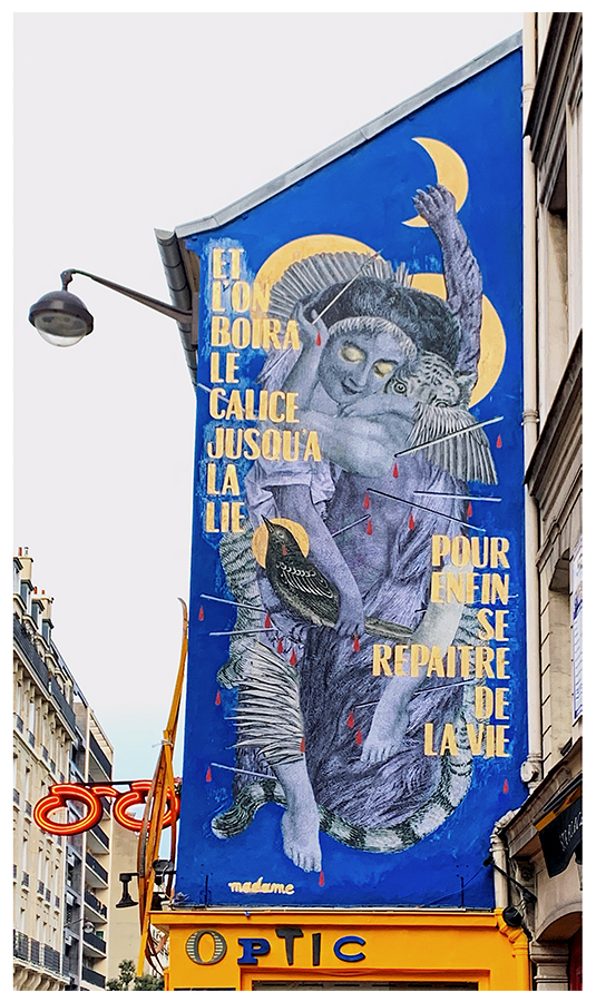 Madame streetart Paris 11e, France, 2021