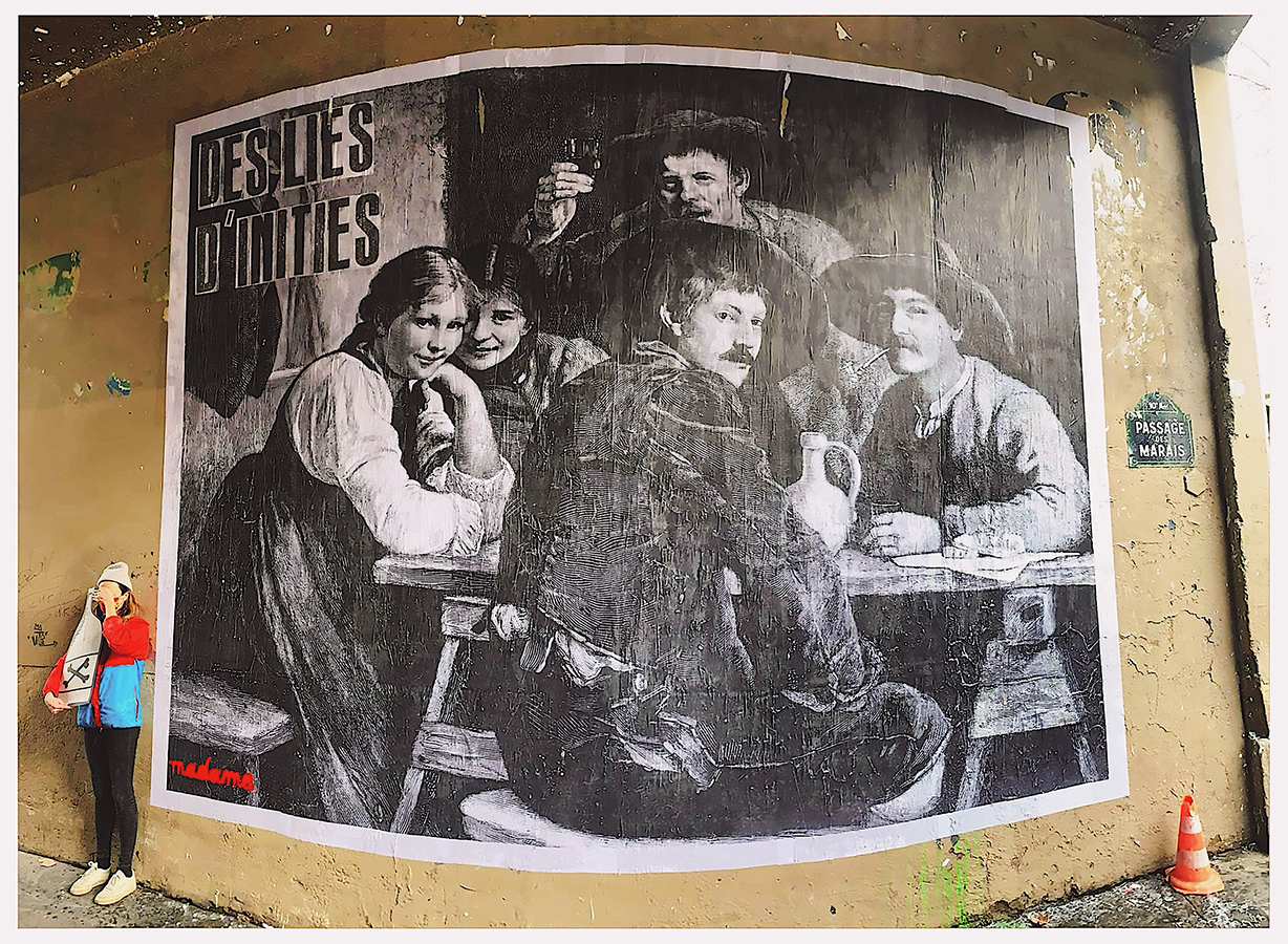 Madame streetart Paris 10e, France, 2021
