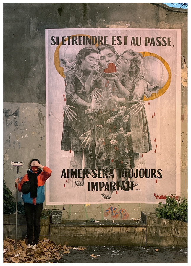 Madame streetart Paris 18e, France, 2020