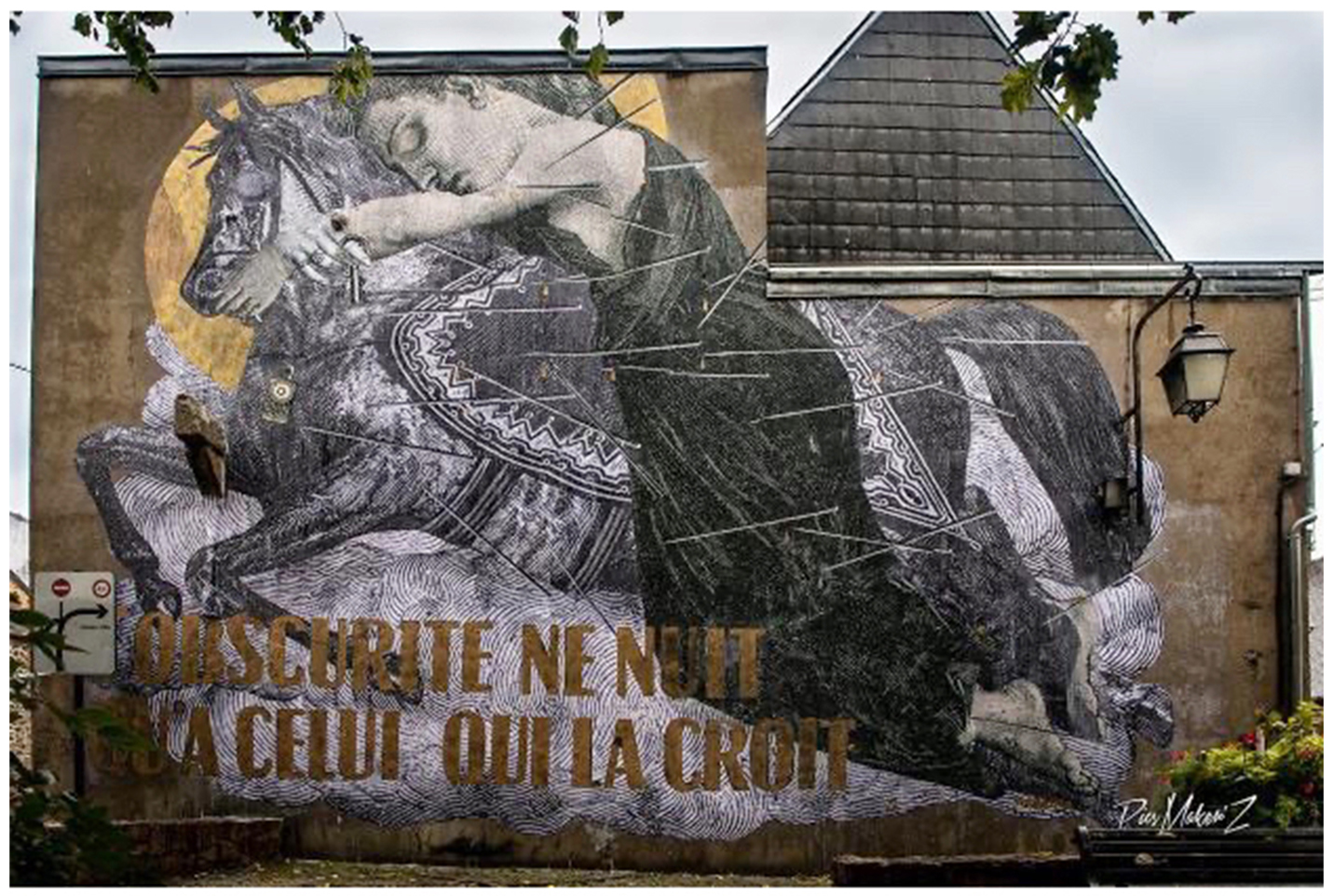 Madame streetart Saint-Brieuc, France, 2020