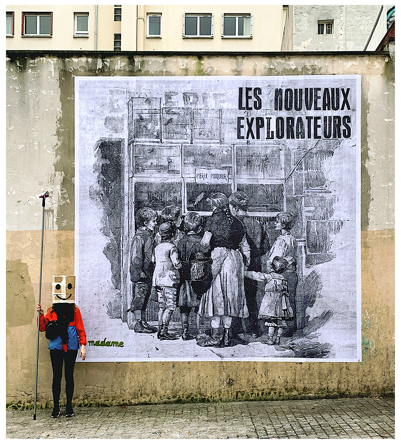 Madame streetart Paris 18e, France, 2021