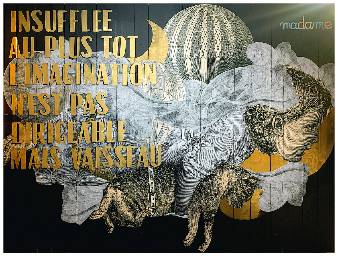 Madame streetart Geneve, Suisse, 2020