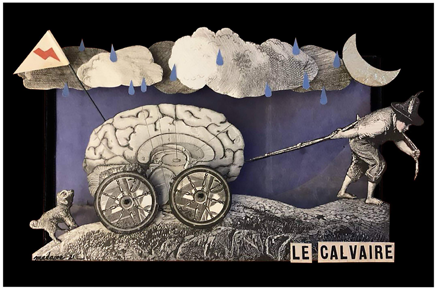 Madame streetart Paris, France, 2021