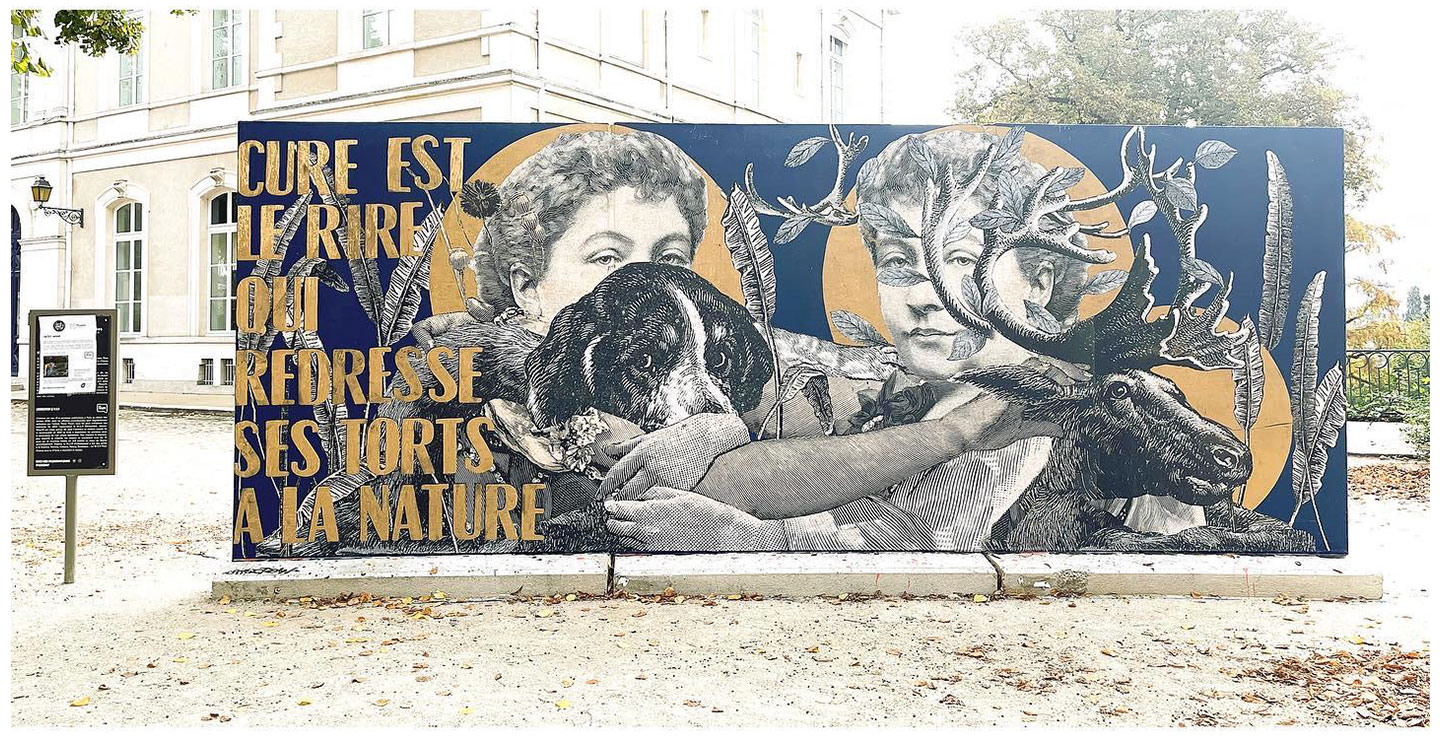 Madame streetart Le Mans, France, septembre, 2022