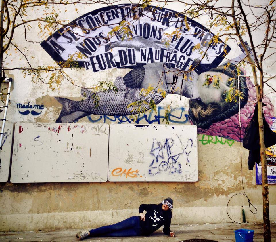 Madame streetart Paris, France, 2016