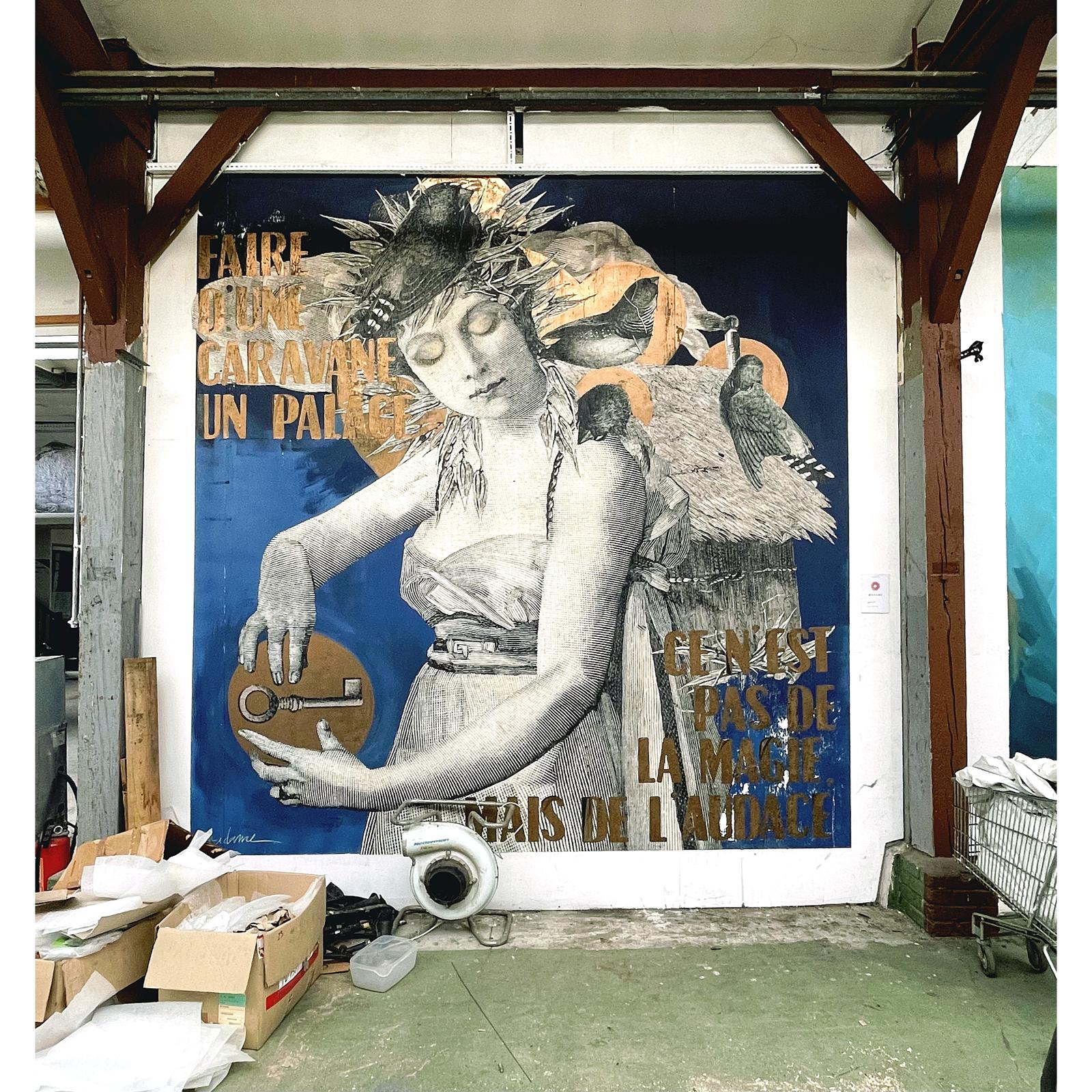 Madame streetart Les ateliers Casanova, Aubervilliers, 2022