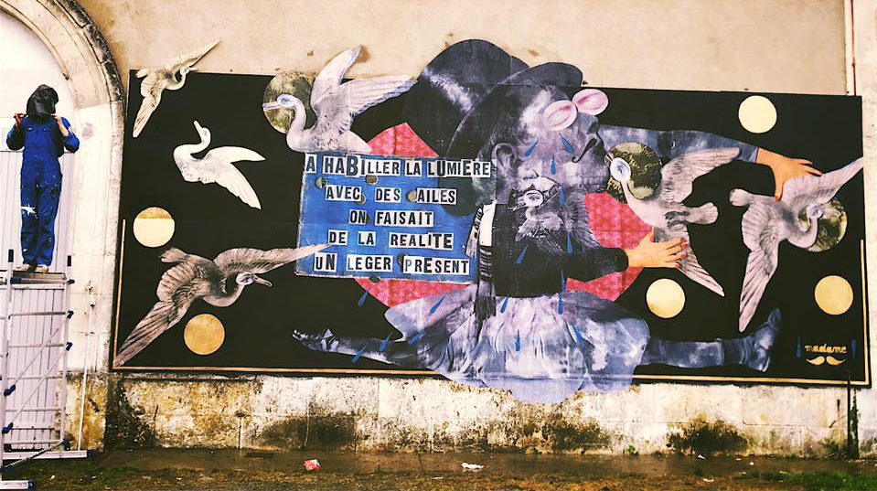 Madame streetart Vendome, France, 2016