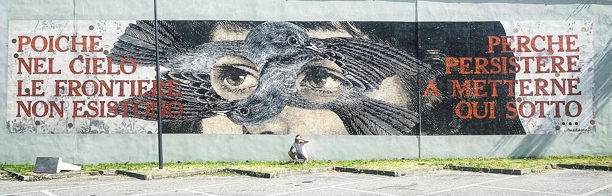 Madame streetart Forte di Bard, 2025