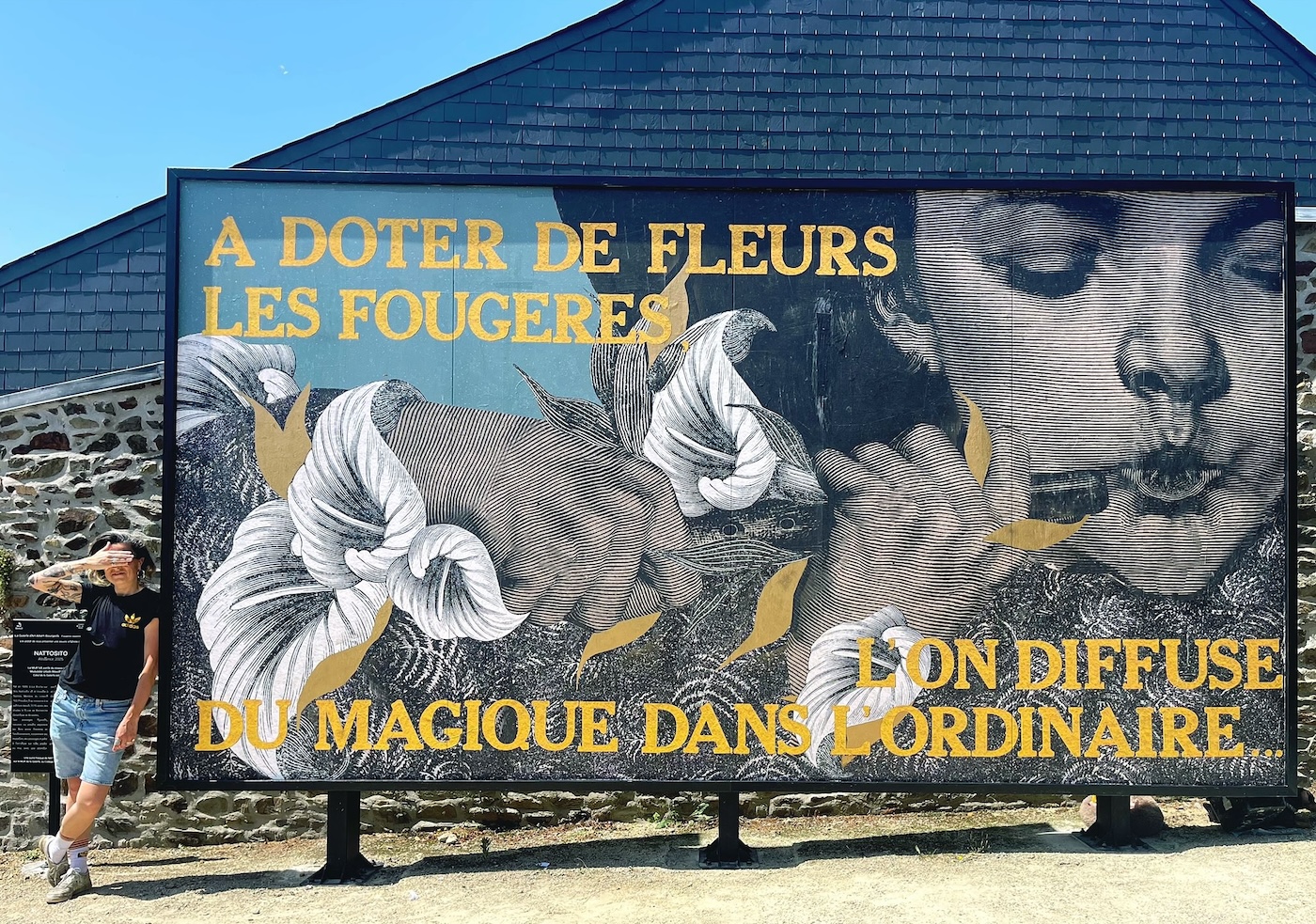 Madame streetart MUR de Fougeres, 2025