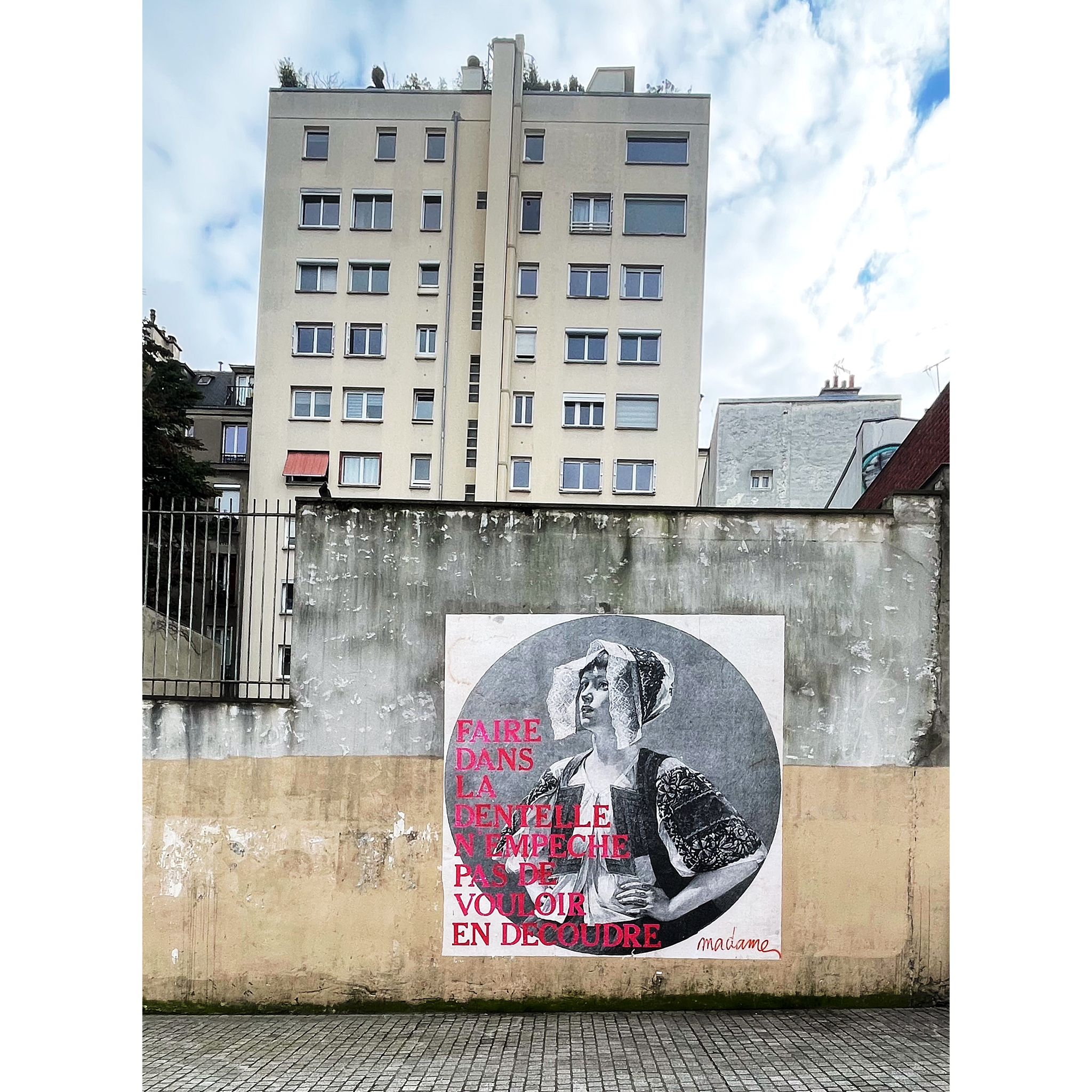 Madame streetart La goutte d'or, Paris, 2025