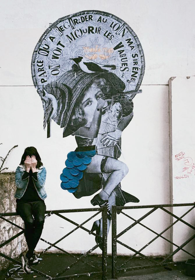 Madame streetart Paris, France, 2017