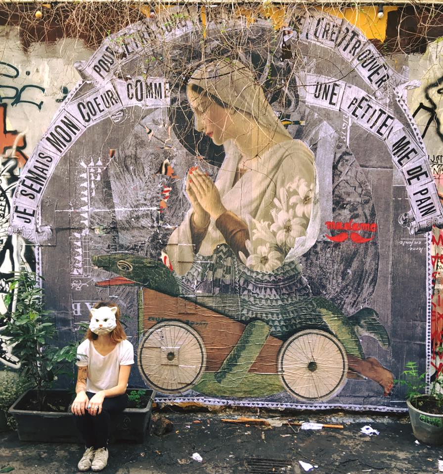 Madame streetart Berlin, Allemagne, 2017