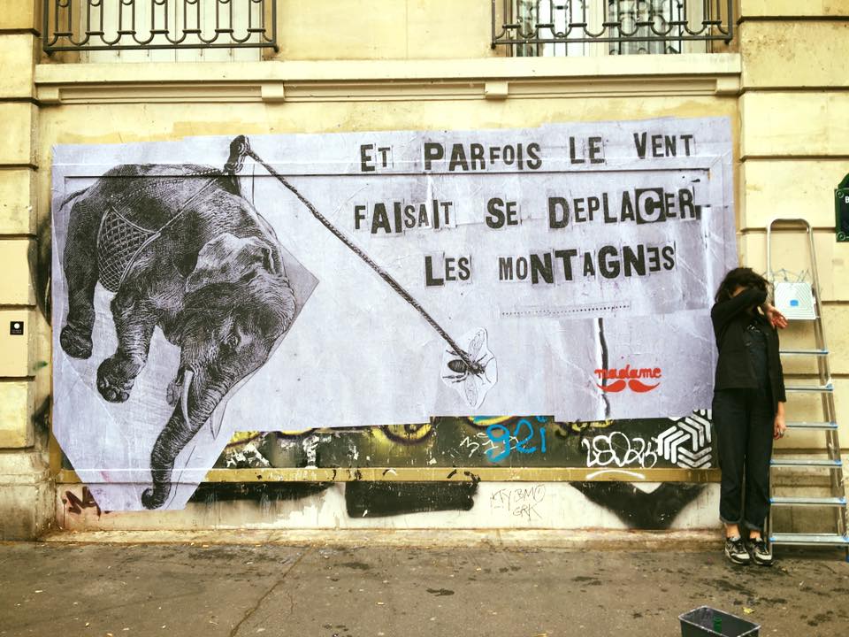 Madame streetart Paris 11e, France, 2017