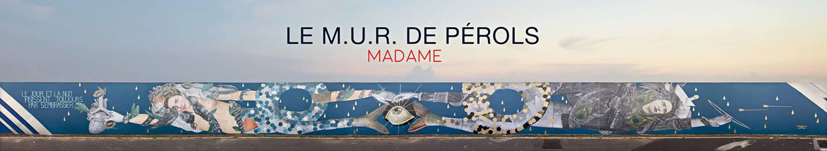 Madame streetart Perols, France, 2017