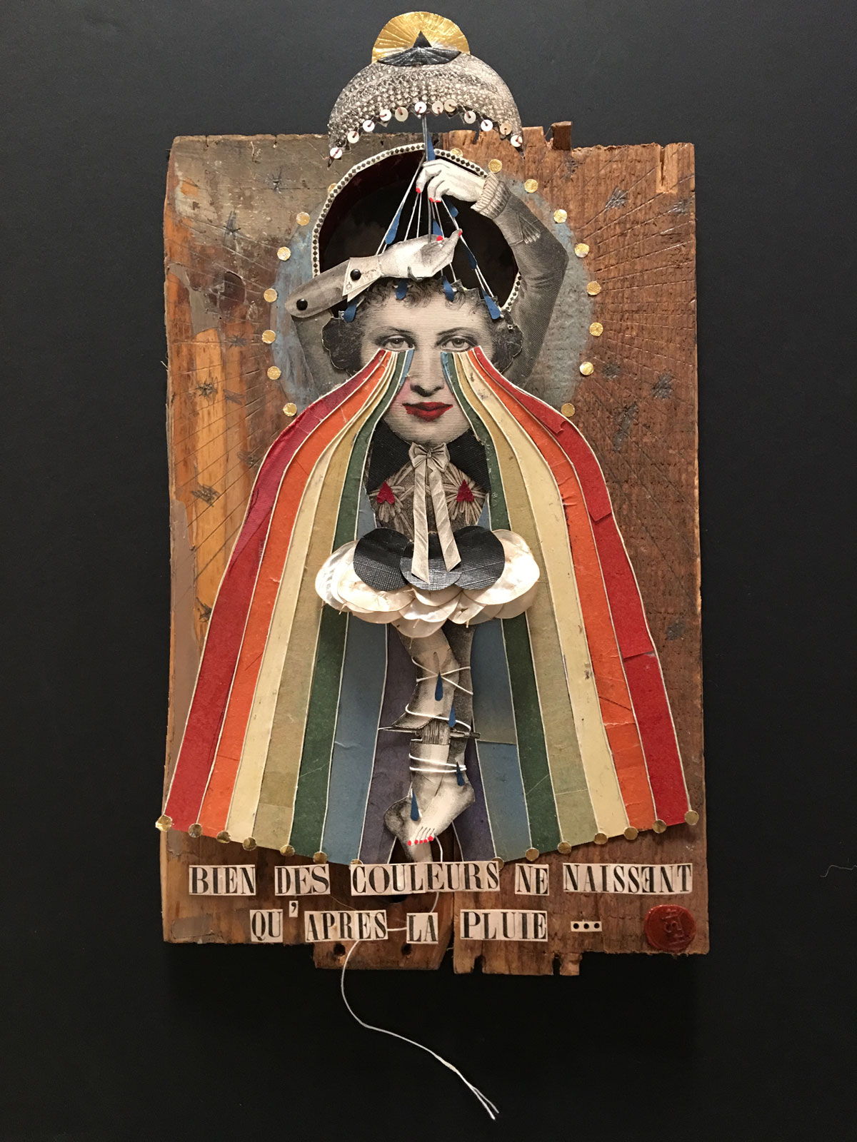 Madame streetart Paris, France, Decembre 2016