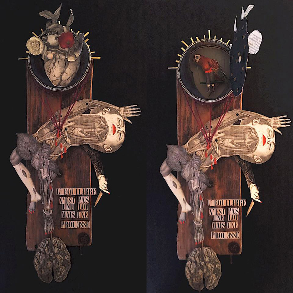 Madame streetart Paris, France, Janvier 2017