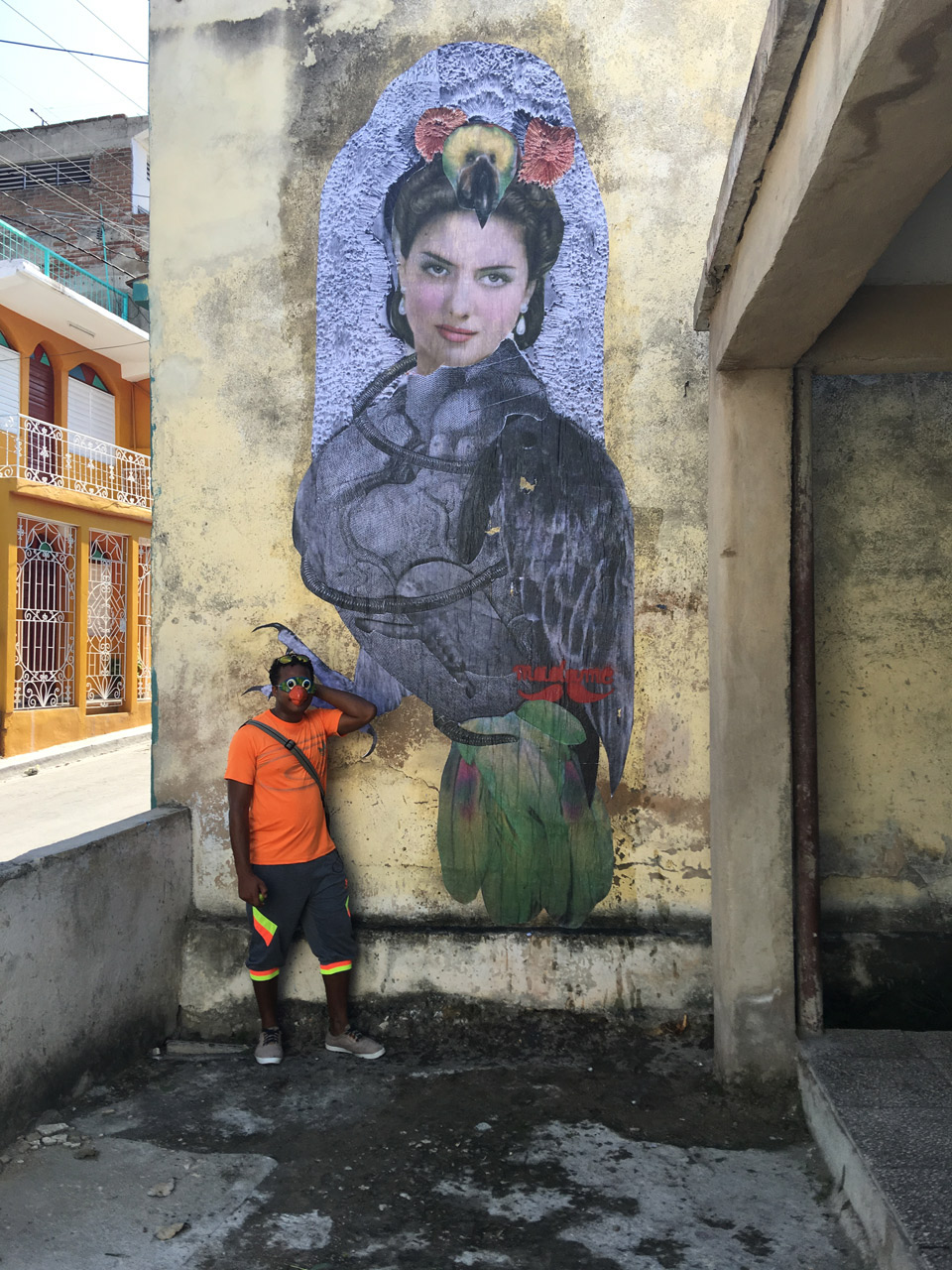 Madame streetart Santiago de Cuba, Cuba, Septembre 2016