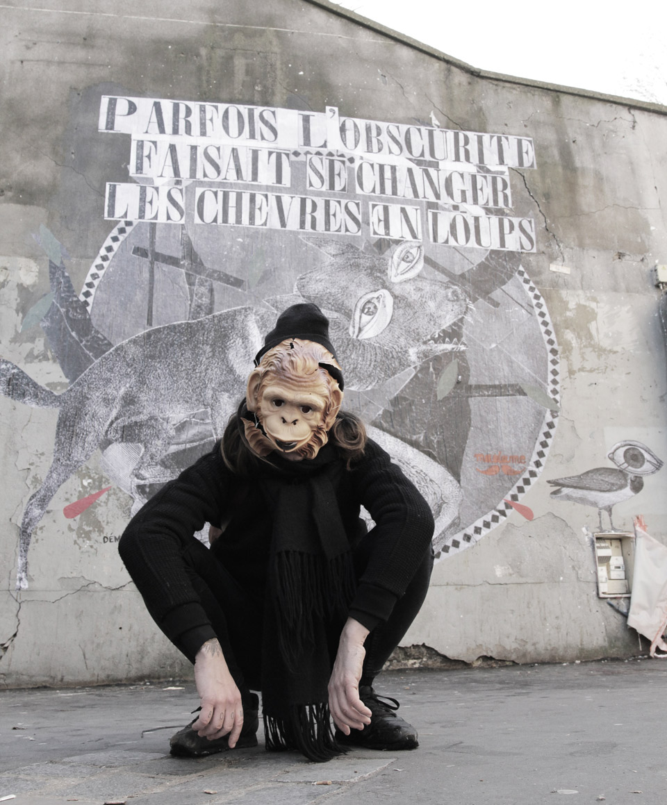 Madame streetart Paris, France, Fevrier 2017