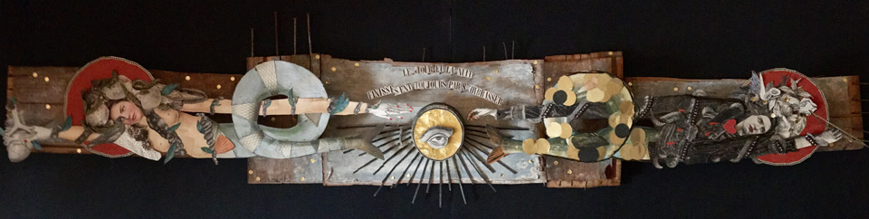 Madame streetart Paris, France, Fevrier 2017