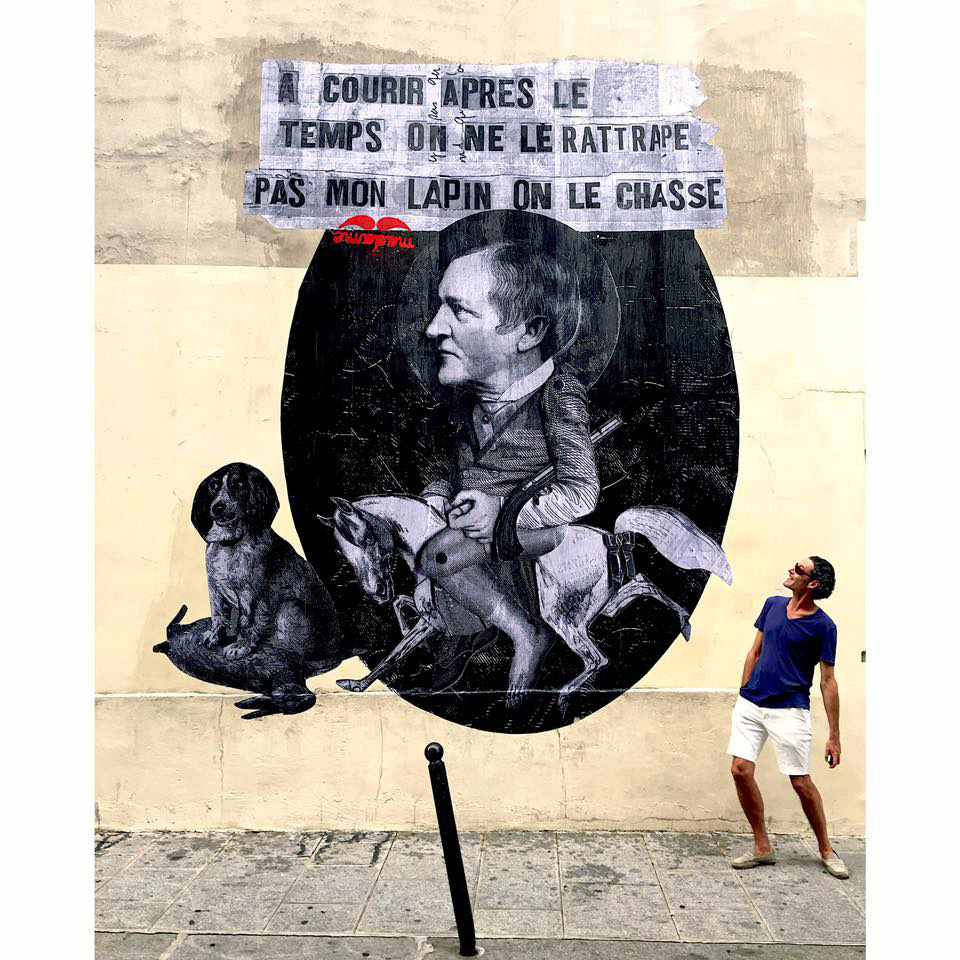 Madame streetart Paris, France, septembre 2017