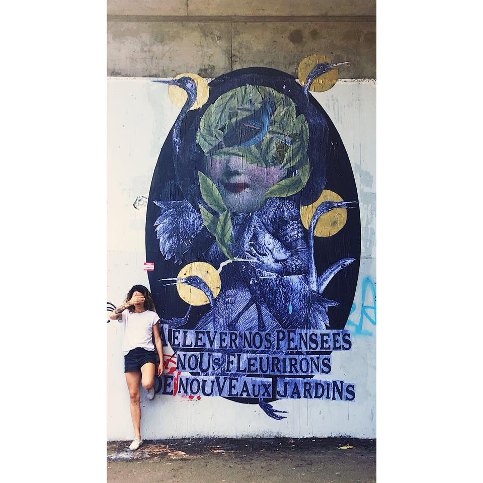 Madame streetart St Gilles de la Reunion, France, Octobre 2017