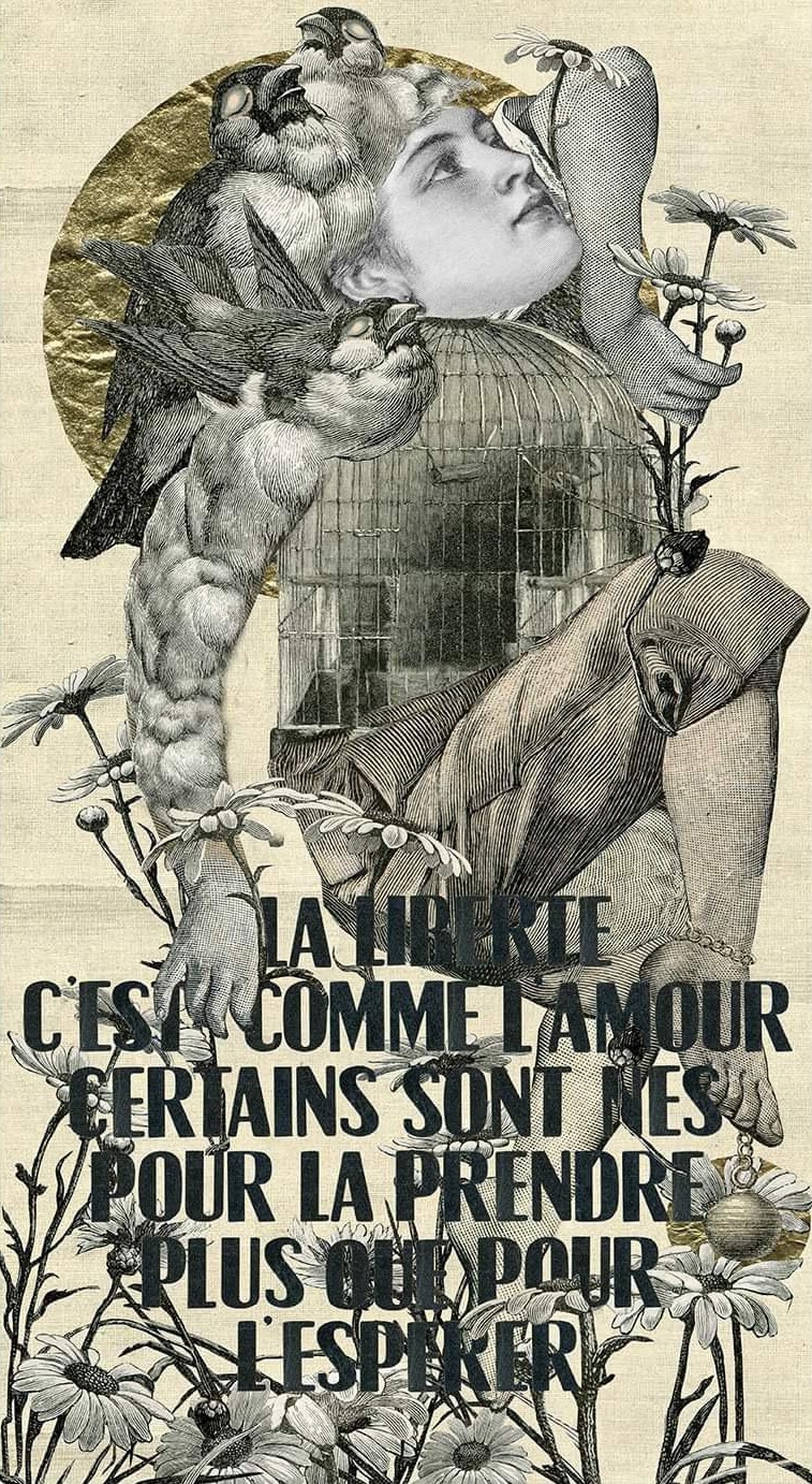 Madame Print La liberte c'est comme l'amour